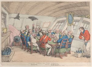 A Snug Cabin, or Port Admiral, June 21, 1808 by Thomas Rowlandson