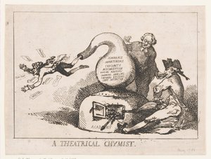 A Theatrical Chemist by Thomas Rowlandson