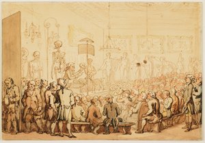 An Anatomical Lecture at Royal Academy of Arts by Thomas Rowlandson