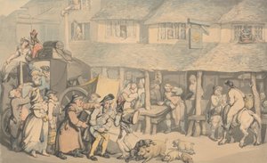 Bodmin Cornwall: The Arrival of the Stage-Coach