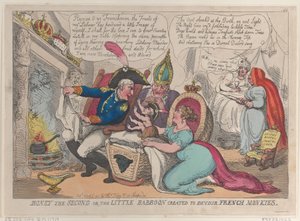 Boney The Second or the Little Baboon Created to Devour French Monkeys, April 9, 1811 by Thomas Rowlandson