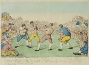 Boxing Match for 200 Guineas between Dutch Sam and Medley