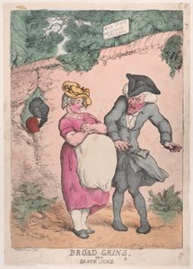 Broad Grins, or a Black Joke by Thomas Rowlandson