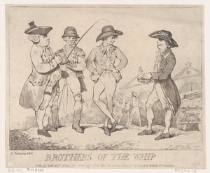 Brothers of the Whip, November 27, 1781 by Thomas Rowlandson