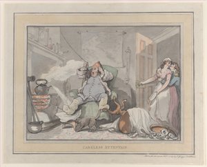 Careless Attention by Thomas Rowlandson