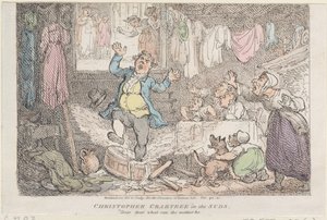 Christopher Crabtree in the Suds: Dear, dear what can the matter be by Thomas Rowlandson