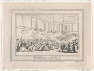 Comforts of Bath, Plate 10 by Thomas Rowlandson