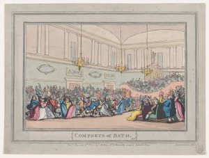 Comforts of Bath, Plate 10, January 6, 1798 by Thomas Rowlandson