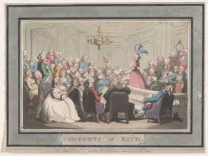 Comforts of Bath, Plate 2, January 6, 1798 by Thomas Rowlandson