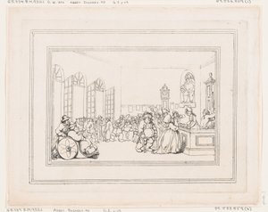 Comforts of Bath, Plate 3 by Thomas Rowlandson