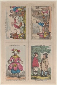 Costume of Hogs Norton, How a Man May Shoot His Own Wig, and The Maid of Mim, 1809 by Thomas Rowlandson