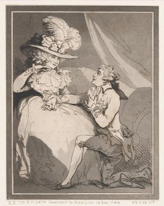 Courtship in High Life, December 15, 1785 by Thomas Rowlandson