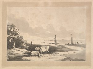 Cows and Seascape