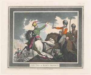 Cut Two & Right Protect by Thomas Rowlandson