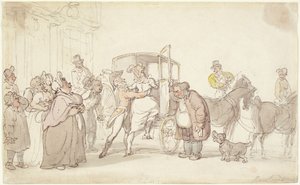 Departure Scene by Thomas Rowlandson