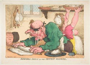 Dinners Dressed in the Neatest Manner by Thomas Rowlandson