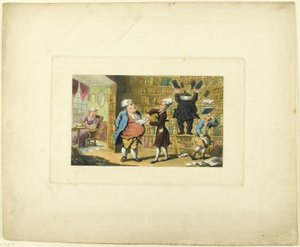 Doctor Syntax and the Book Seller, from The Tour of Doctor Syntax by Thomas Rowlandson