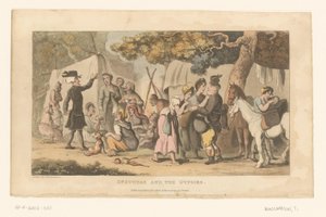 Doctor Syntax in a Gypsy Camp by Thomas Rowlandson