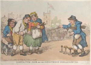 Doncaster Fair or the Industrious Yorkshirebites, 1808-18 by Thomas Rowlandson