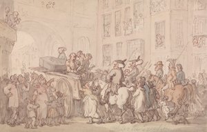 Dr. Syntax Attends the Execution by Thomas Rowlandson