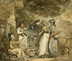 Dr Syntax Bargaining for Ducks by Thomas Rowlandson