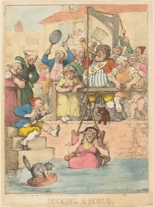 Ducking a Scold by Thomas Rowlandson