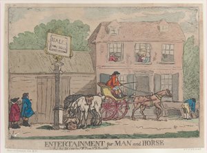 Entertainment for Man and Horse, October 25, 1788 by Thomas Rowlandson