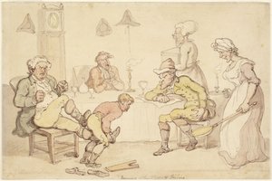 Evening or The Man of Feeling by Thomas Rowlandson