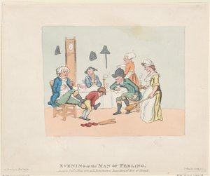 Evening, or, the Man of Feeling by Thomas Rowlandson