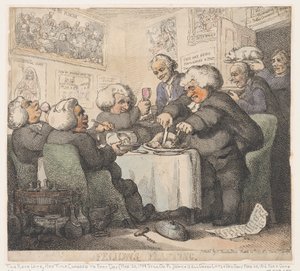 Fellows Feasting by Thomas Rowlandson