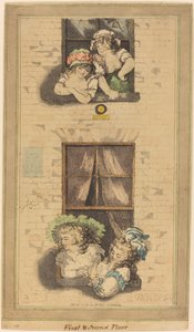 First and Second Floor by Thomas Rowlandson