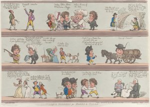 Grotesque Borders for Rooms & Halls, [October 20, 1800], reprint by Thomas Rowlandson