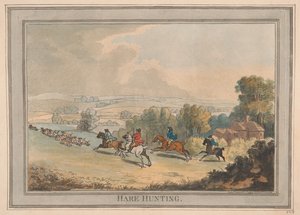 Hare Hunting by Thomas Rowlandson