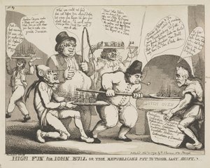 High Fun for John Bull or the Republicans put to their Last Shift by Thomas Rowlandson
