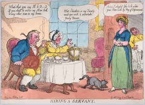 Hiring a Servant, 1811 by Thomas Rowlandson