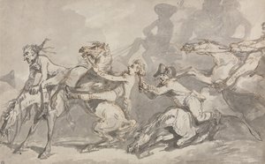 Horsemen Colliding by Thomas Rowlandson