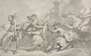 Horsemen Colliding by Thomas Rowlandson