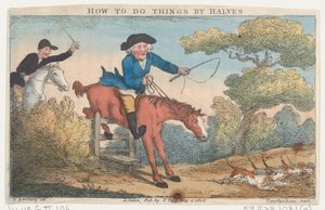 How to Do Things by Halves by Thomas Rowlandson