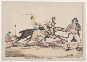 How to Escape Losing by Thomas Rowlandson