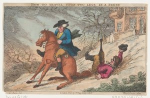 How to Travel Upon Two Legs in a Frost by Thomas Rowlandson