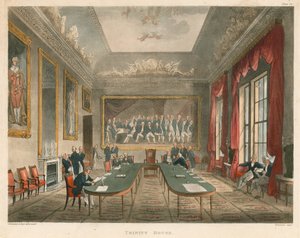 Interior of Trinity House by Thomas Rowlandson