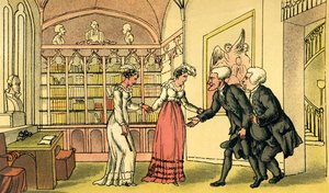 Introduction to Courtship by Thomas Rowlandson