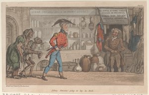 Johnny Newcome Going to Lay in Stock, from The Military Adventures of Johnny Newcome, 1815