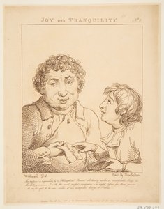 Joy with Tranquility Le Brun Travested, or Caricatures of the Passions, January 21, 1800 by Thomas Rowlandson