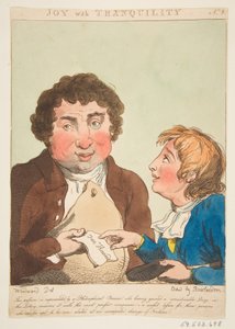 Joy with Tranquility, Le Brun Travested, or Caricatures of the Passions by Thomas Rowlandson