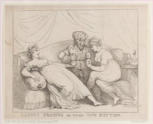 Ladies Trading on Their Own Bottom by Thomas Rowlandson