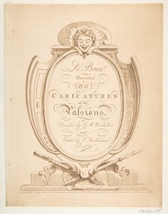 Le Brun Travested, or Caricatures of the Passions, January-February 1800 by Thomas Rowlandson