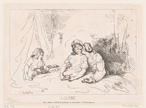 Luxury, March 7, 1786 by Thomas Rowlandson