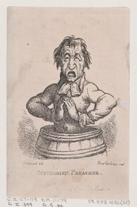 Methodist Preacher, April 1808 by Thomas Rowlandson