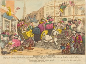 Miseries of London by Thomas Rowlandson